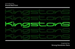 Web Font Kingstons - Handrawn Sans Font Product Image 1