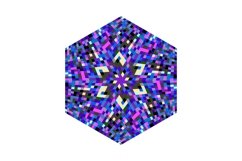 6 Mosaic Pattern Hexagons Product Image 2