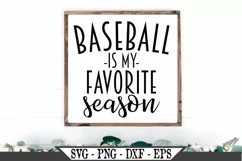Funny Baseball Is My Favorite Season SVG Design Product Image 1