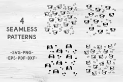 Puppy pattern svg Cute dog svg Dog digital paper pack Pets Product Image 2
