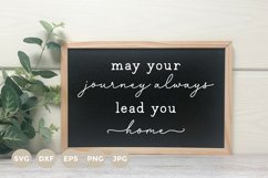 Farmhouse Sign SVG | May your journey always lead you home Product Image 1