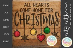 All Hearts Come Home For Christmas SVG Cut File Product Image 1