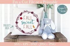 Fall sweet Fall Wreath SVG, PNG, DXF, EPS, JPEG Product Image 4