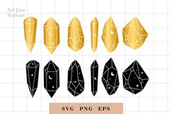 Crystal svg, Celestial svg for Cricut and Silhouette, PNG Product Image 3