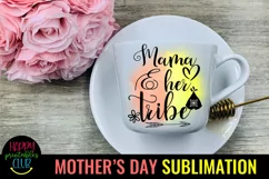 Mama And Tribe Mom Sublimation I Mothers Day Sublimation Product Image 3