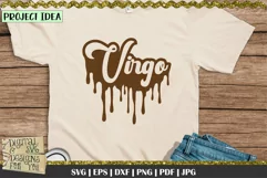 Dripping Virgo Zodiac svg | Virgo svg | Zodiac signs Product Image 3