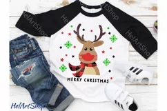 Reindeer Mask SVG, Christmas 2021 svg, reindeer face svg Product Image 2