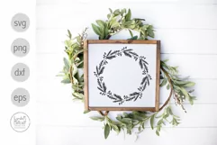 Winter Wreath SVG, Holiday Wreath SVG, Christmas Wreath SVG Product Image 2