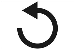 Rotation arrow. Media player symbol. Resume sign. Product Image 1