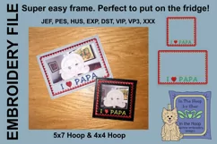 I Love Papa Picture Frames - 4 x 4 and 5 x 7 Hoops Product Image 1