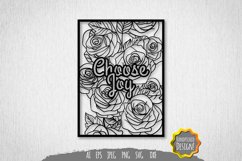 Choose Joy Papercut SVG Product Image 1