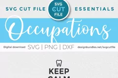 Dental hygienist svg - a dental worker design for crafters Product Image 3