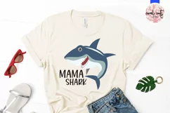 Mama shark - Mother SVG EPS DXF PNG Cutting File Product Image 2