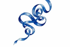 Blu Ribbon Streamer or Serpentine Swirl Product Image 1