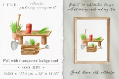 Gardening Tools Clipart. Farmhouse PNG Sublimation Product Image 2