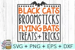 Black Cats Broomsticks SVG DXF PNG EPS Cutting Files Product Image 1