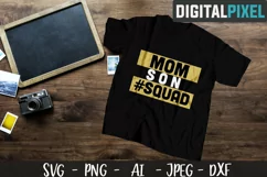 Family Squad SVG PNG JPEG DXF Circut Mom, Dad, Son, Daughter Product Image 5