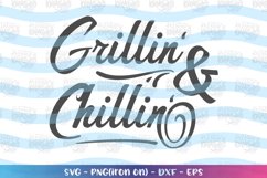 Summer svg grillin and chillin clipart Product Image 1
