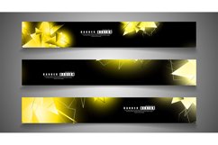 banner collection. abstract background with luminous Product Image 1