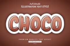 Choco Game Illustrator Text Style Effect Product Image 1