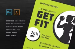 Fitness & Gym Sports Flyer Template Product Image 2