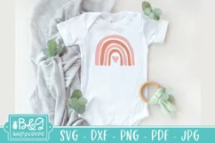 Cute Baby SVG - Rainbow with Heart - Newborn SVG Product Image 7