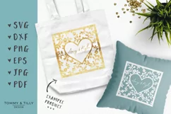 Blank Heart Wedding Frame - SVG EPS DXF PNG PDF JPG Cut File Product Image 5