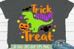 Halloween svg, Trick Rawr Treat svg, Cricut Cut Files, png Product Image 1