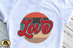 Valentine Sublimation Retro Vintage Love PNG for Sublimation Product Image 7
