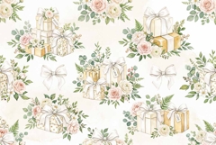 Gift Boxes White Ribbon Bows Product Image 1