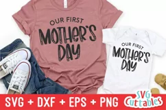 Mommy and Me SVG| Our First Mother's Day | Shirt Design Product Image 1