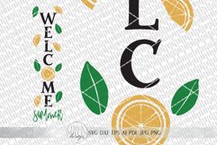 Welcome Summer SVG | Farmhouse Lemons Sign | DXF and more Product Image 2