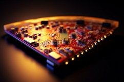 Central computer processor. PC microchip Product Image 1