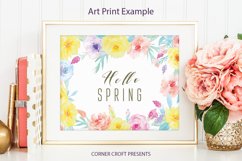 Watercolor floral frames - 8&quot; x 11.5&quot; - A4 Product Image 6