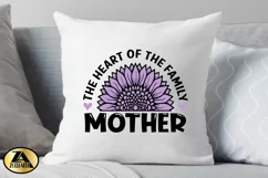 Mothers Day SVG PNG EPS DXF MOTHER SVG Mom Sunflower SVG Product Image 3