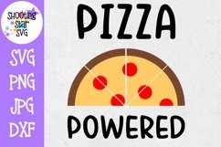 Pizza Powered SVG - Pizza SVG - Children's SVG Product Image 1