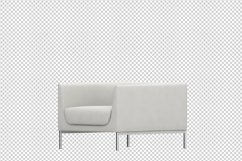 Isometric Arm Chair 3D isolated render Product Image 1