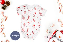 Christmas White baby bodysuit mockup, Winter mockup Product Image 3