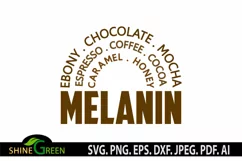 Melanin SVG for Black Woman, African American Black Girl Product Image 2
