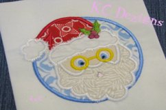 Santa Circle Machine Applique Embroidery Design Product Image 3