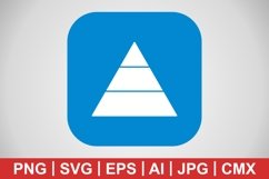 Vector Pyramid Icon Product Image 1