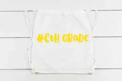 #6th Grade SVG Cut File - Back to School DXF EPS PNG JPG Product Image 4