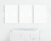 Kids Interior Nursery A4 White Frame Digital Mockup/M173 Product Image 2