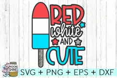 Red White And Cute SVG DXF PNG EPS Cutting Files Product Image 2