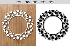 Flower Frame Paper Template Design Product Image 1