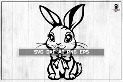 Easter Bunny SVG, Cute Baby animal Cut file Product Image 1