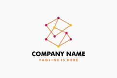 Abstract Connection Tech Logo Template Product Image 1
