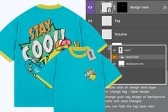 full customisable back and front oversize shirt PSD Mockup Product Image 2