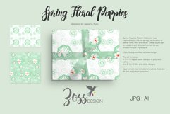 Spring Floral Poppies | Digital paper paper designs|Patterns Product Image 6