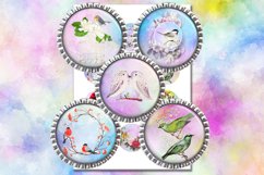 Vintage Birds,2",1.5",1.25",1",35,30,25,20,18,16,14,12mm Product Image 2